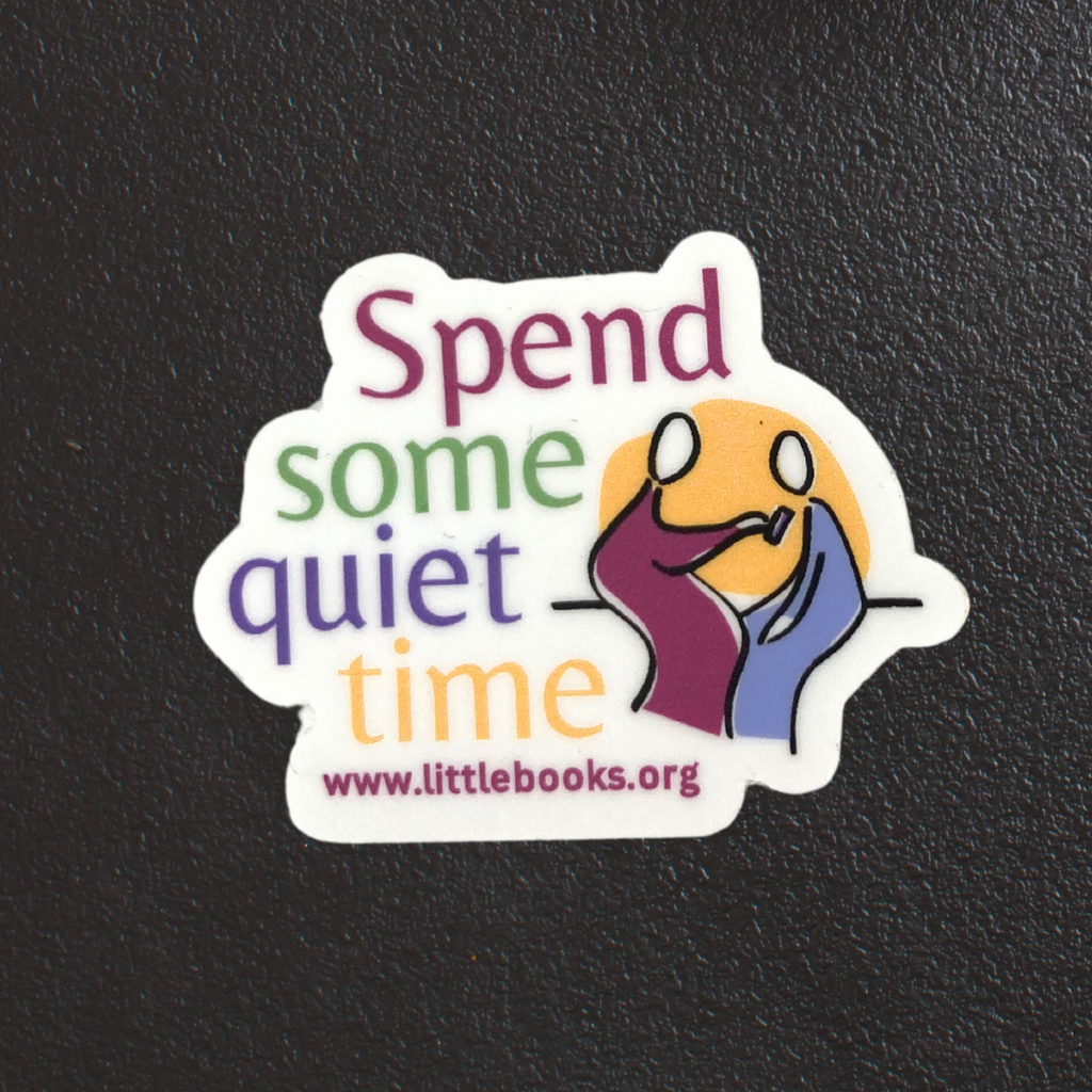Spend some quiet time vinyl sticker
