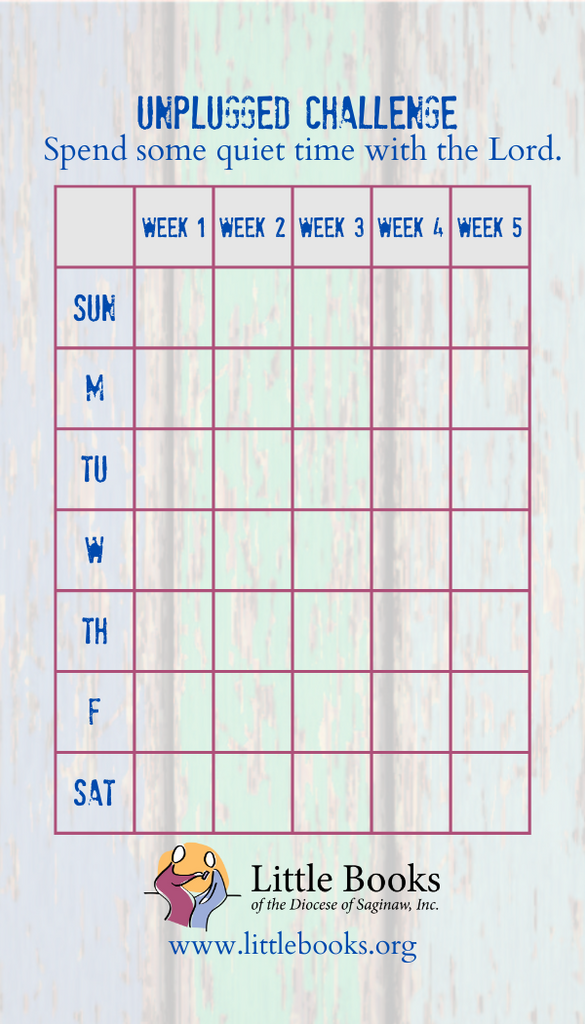 Cool colors - unplugged prayer challenge card